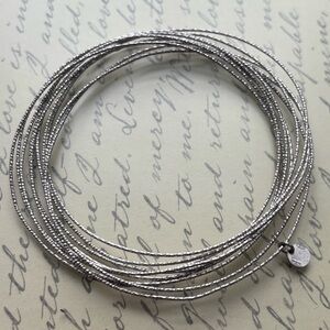 Elegant Sterling Silver Multi Bangle Bracelet